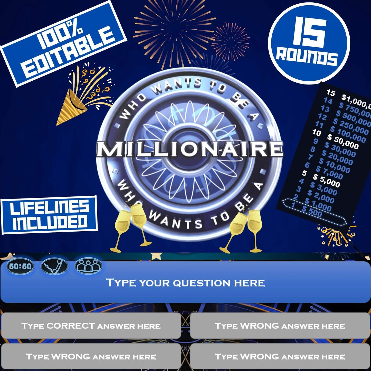 Who wants to be a MILLIONAIRE PowerPoint Game